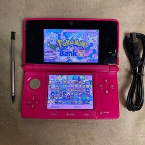 Nintendo 3DS Hot Pink Handheld Console
